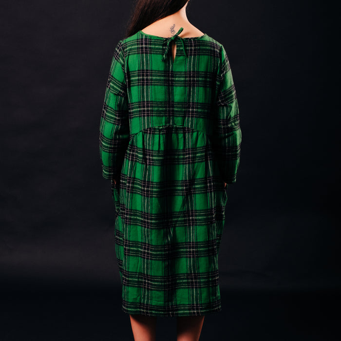 Tartan Pocket Dress - Emerald