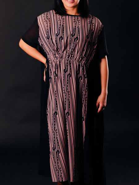 Pūngao Drawstring Dress - Blush