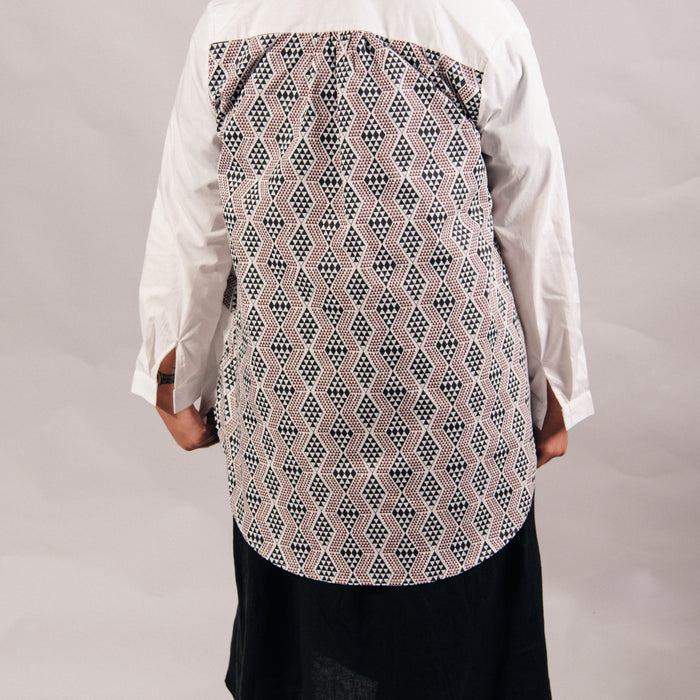 Waharua Kōpito Cotton Button Shirt - White