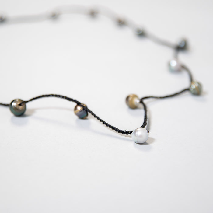 ŌMEKA Long Pearl Necklace