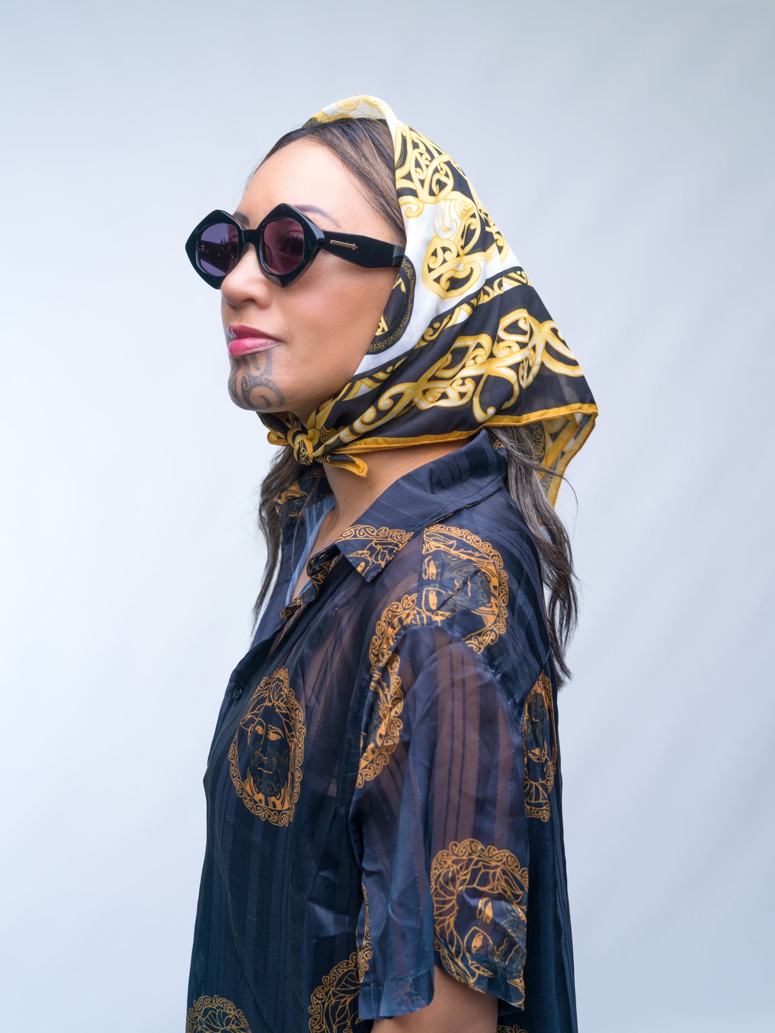 Koura Print Silk Scarf