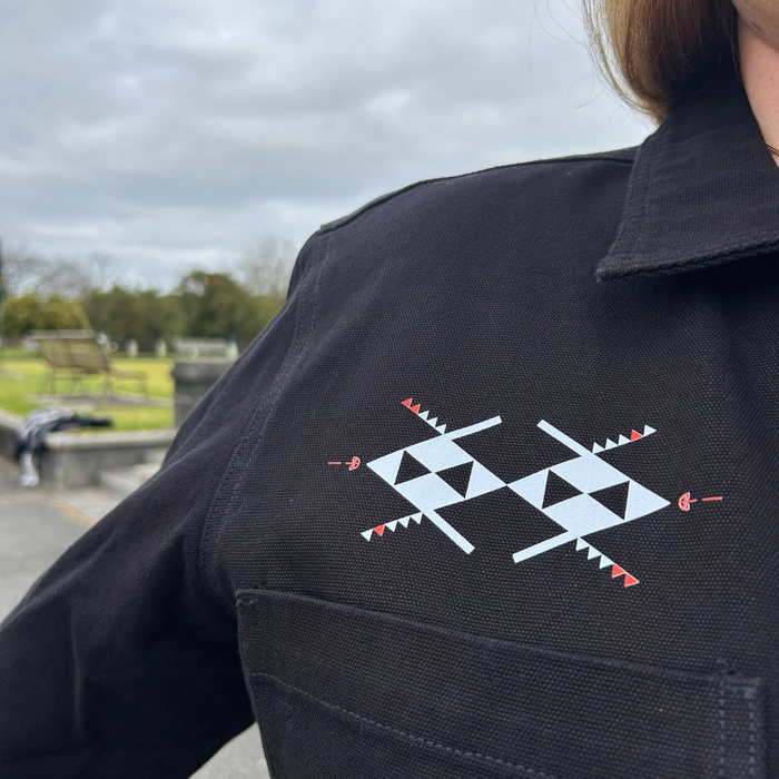 Rangitāmiro Print Jacket - Black