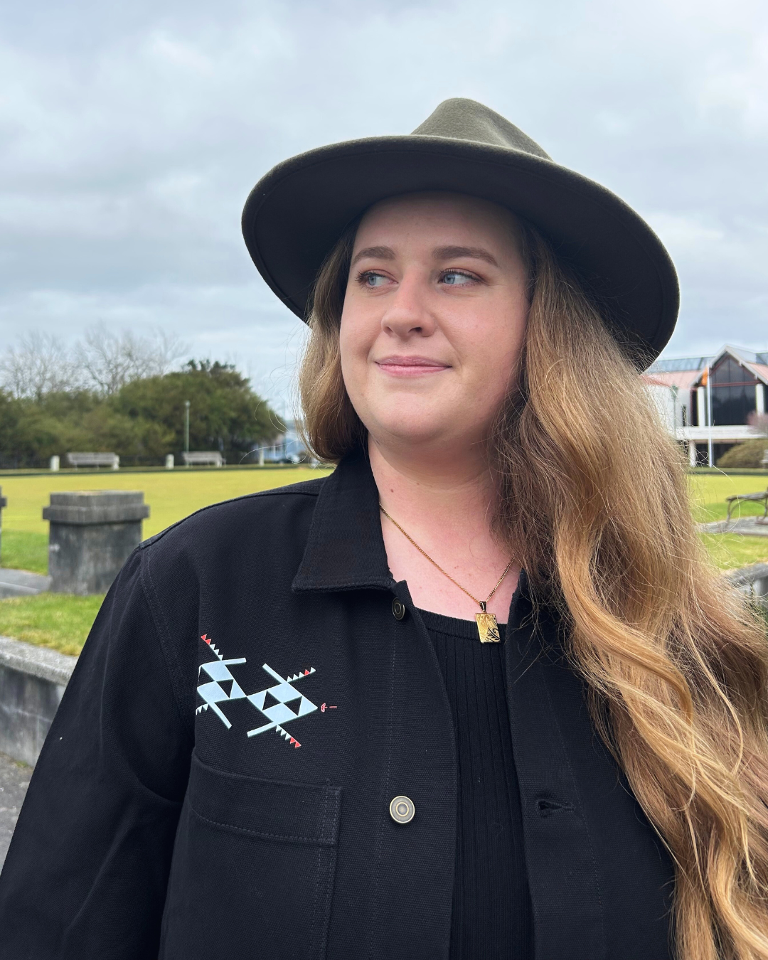 Rangitāmiro Print Jacket - Black