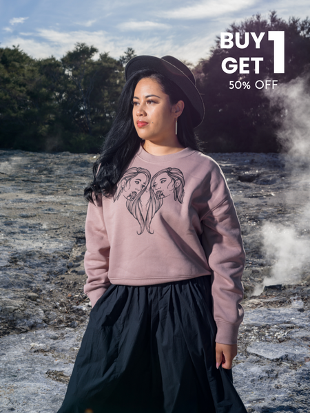 Arihia Print Crew - Hazy Pink