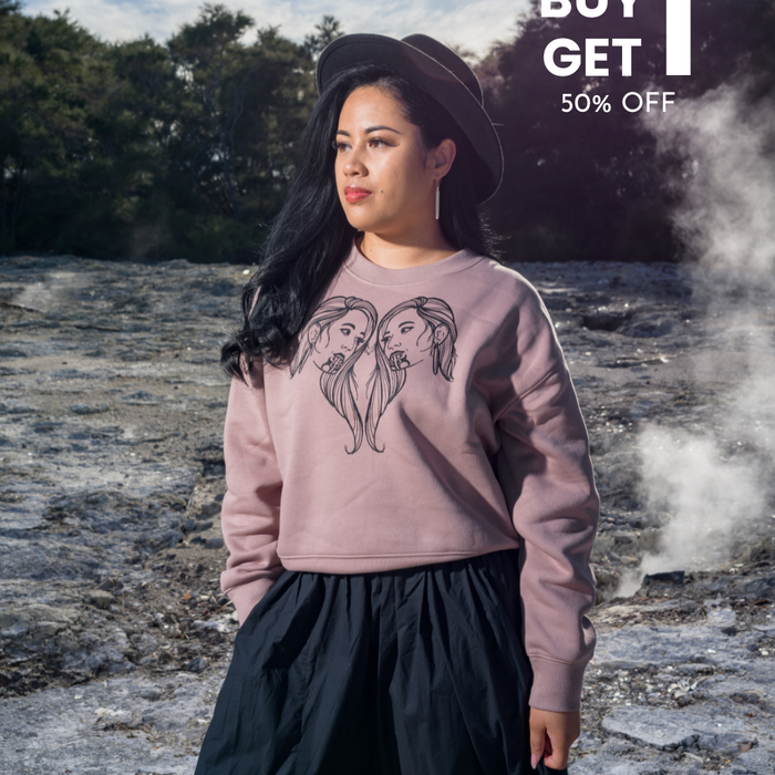 Arihia Print Crew - Hazy Pink