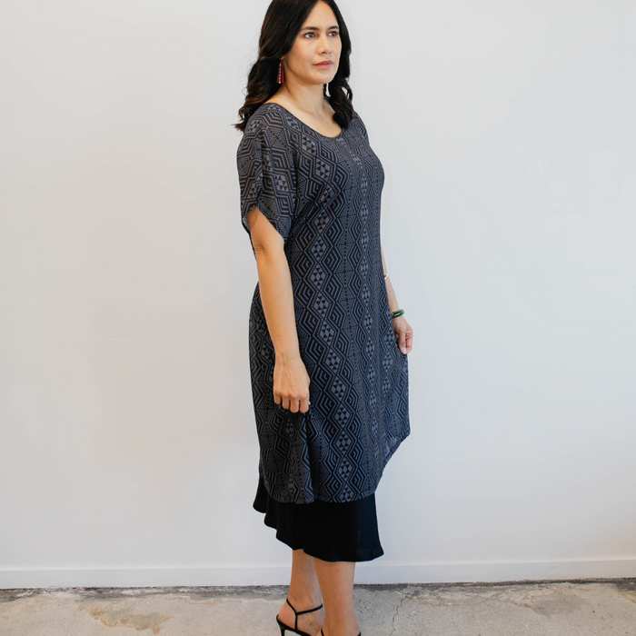 Patere Chiffon Dress - Dark Grey