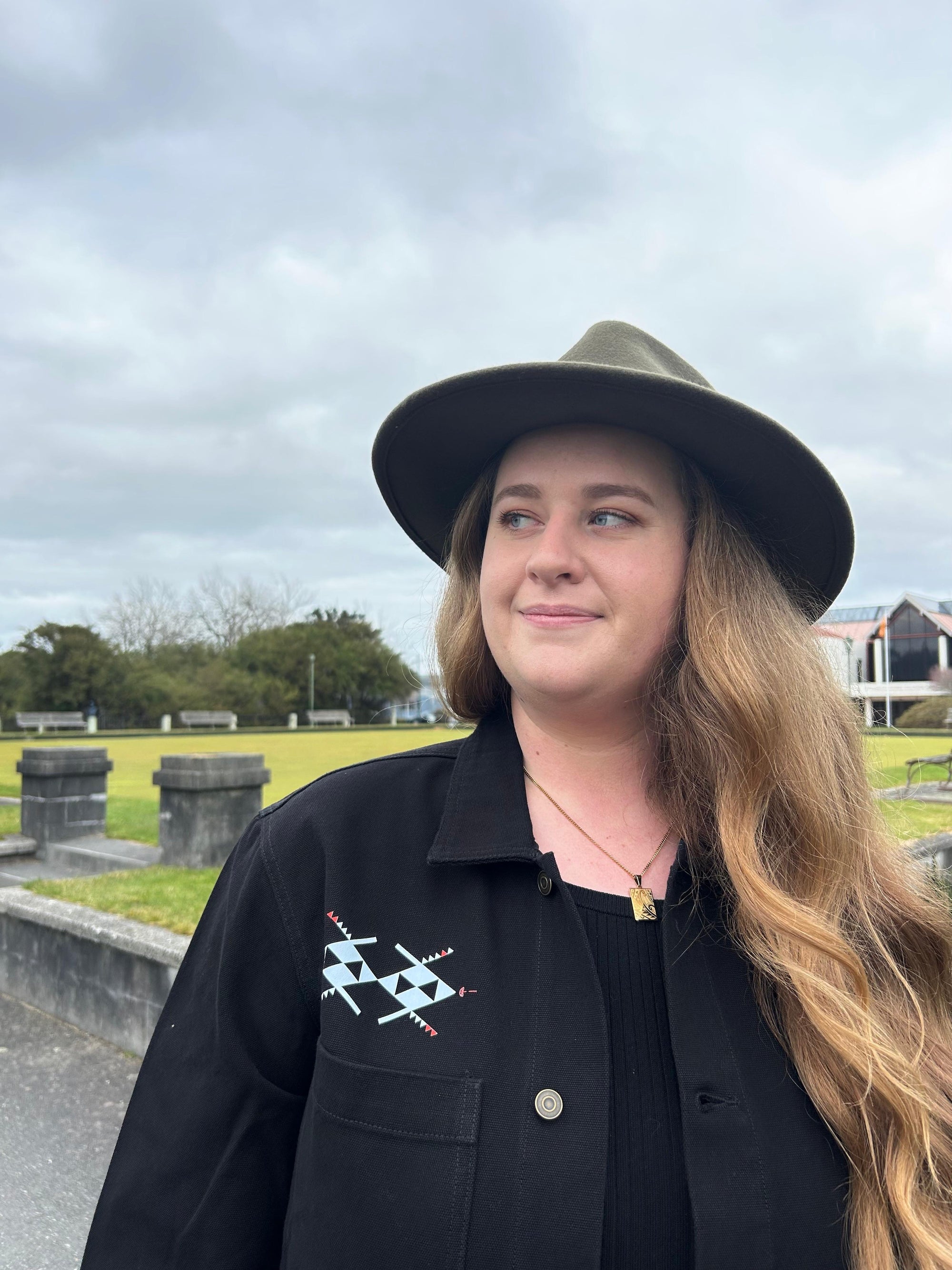 Rangitāmiro Print Jacket - Black