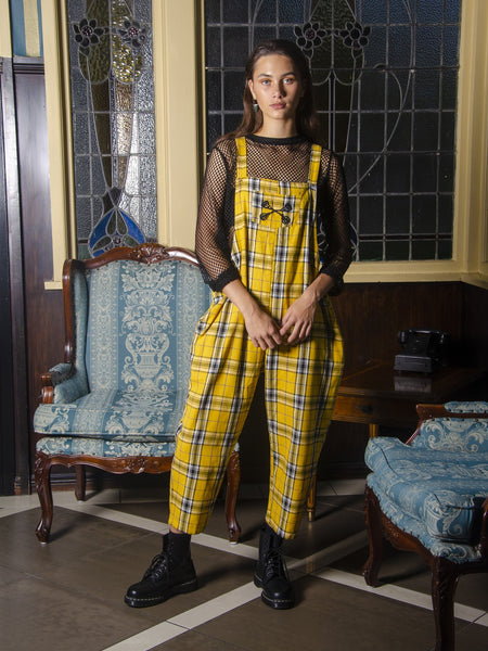 Pre Order Yellow & Black Tartan - Overall