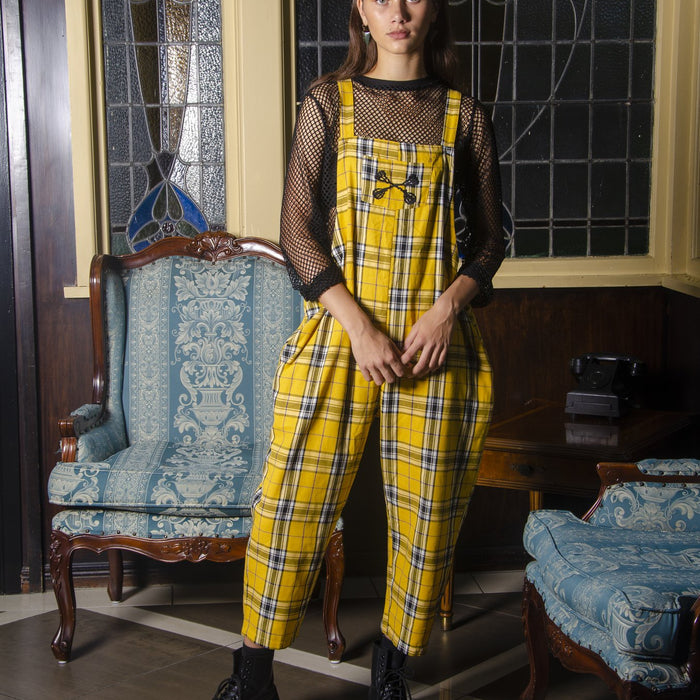 Pre Order Yellow & Black Tartan - Overall