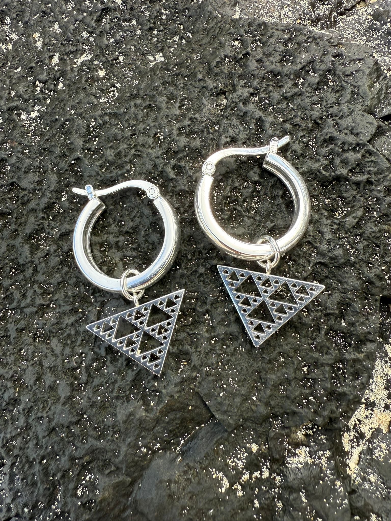 Silver Niho Earring &amp; Pendant Set