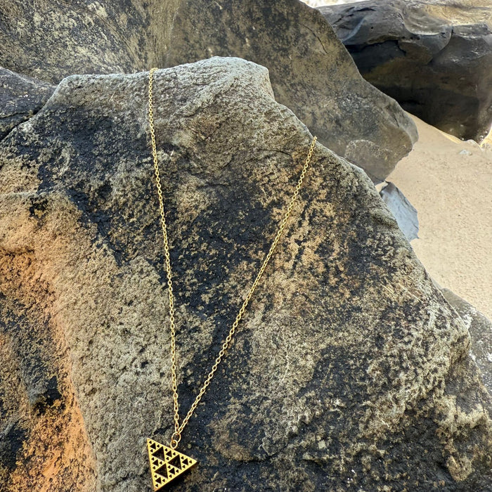 18ct Gold Plated Niho Earring and Pendant Set