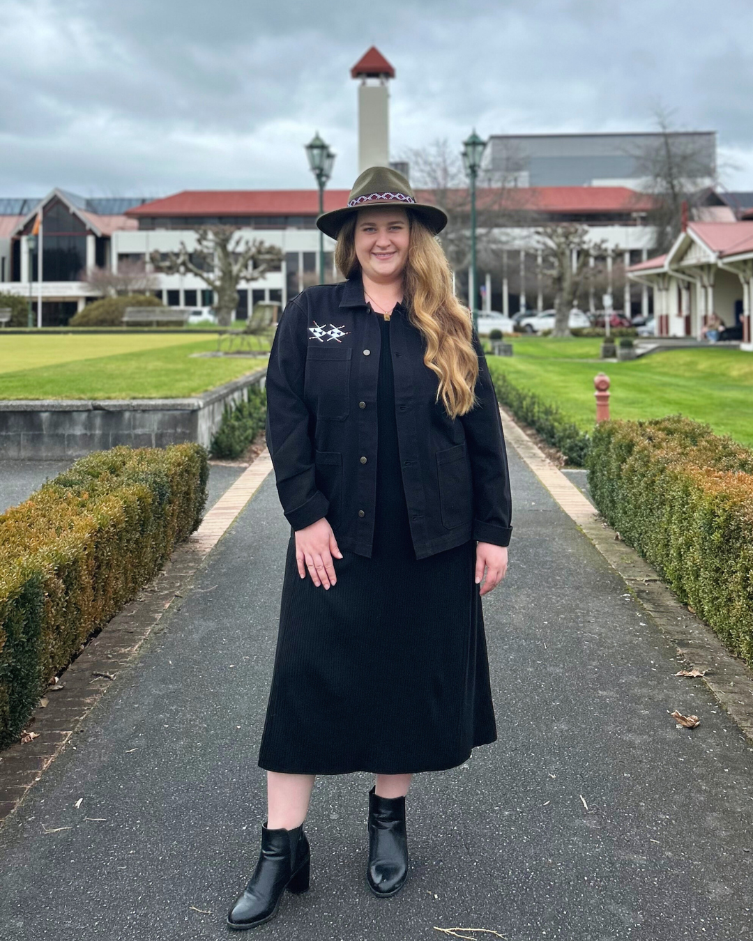 Rangitāmiro Print Jacket - Black