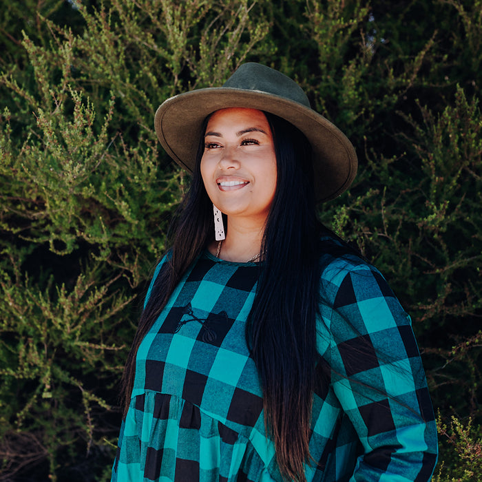 Tartan Pocket Dress - Green & Black