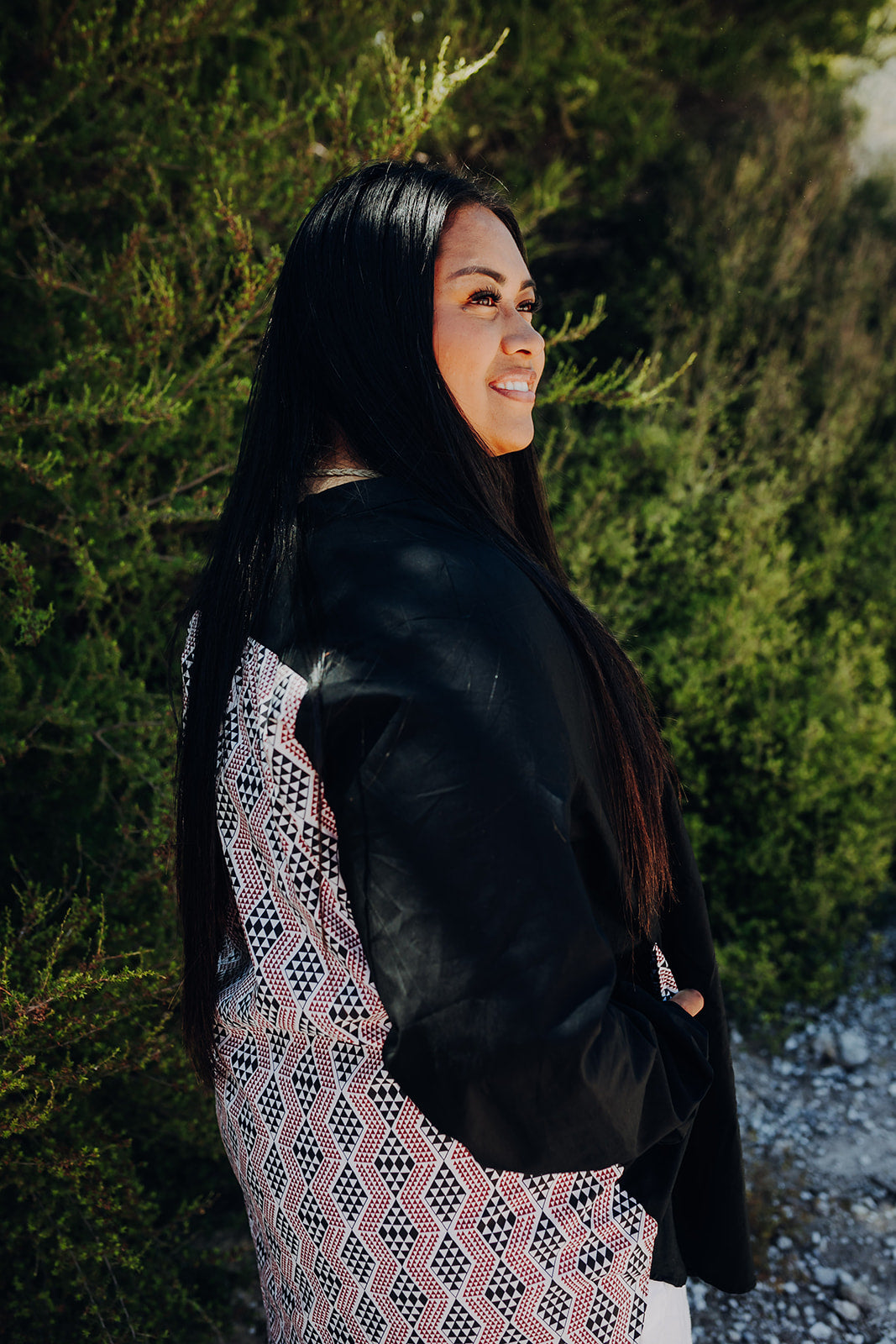 Pre Order Waharua Kōpito Cotton Button Shirt - Black