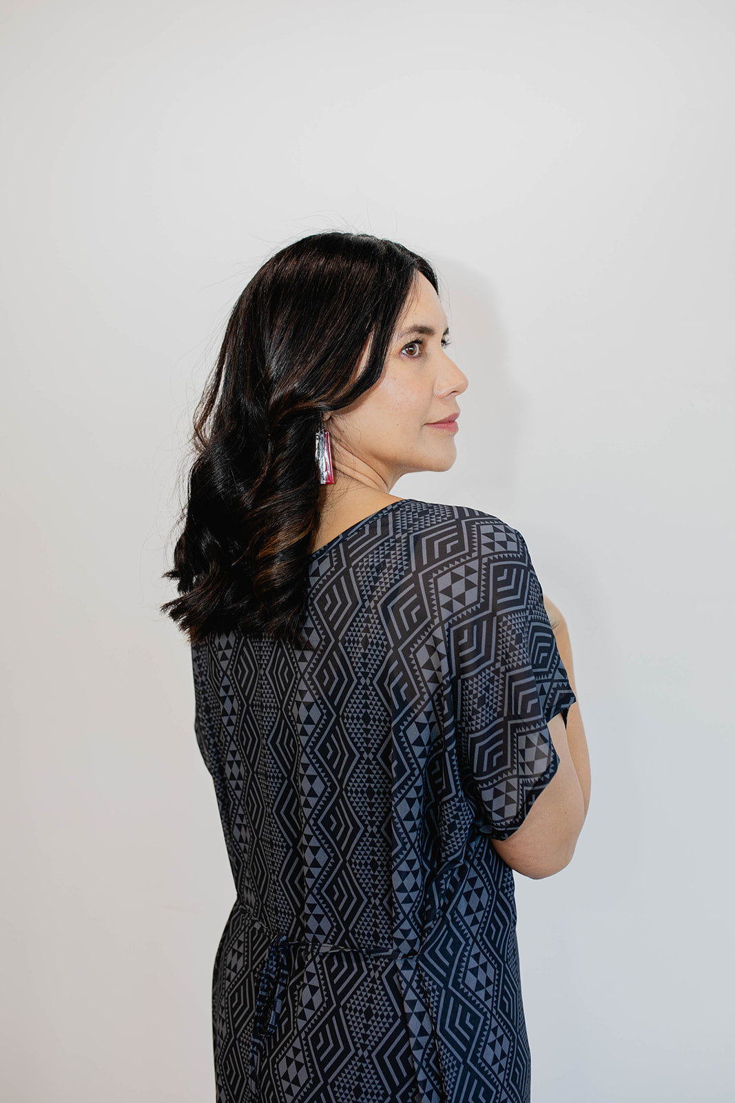 Pre Order Patere Chiffon Dress - Dark Grey