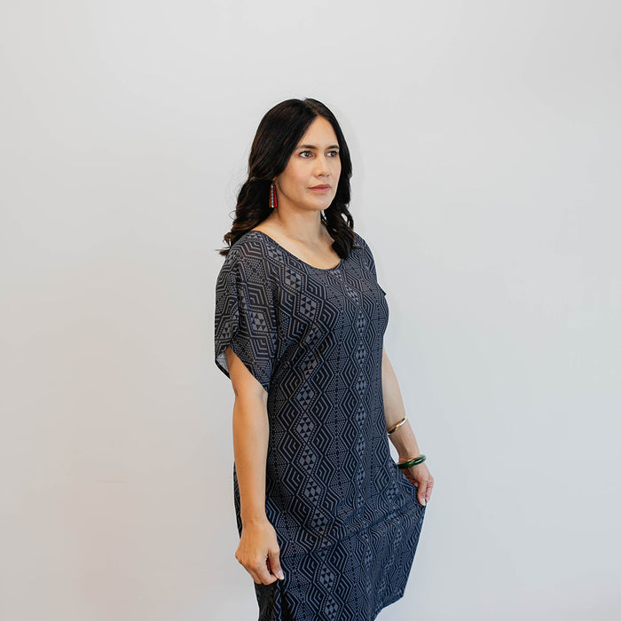 Patere Chiffon Dress - Dark Grey