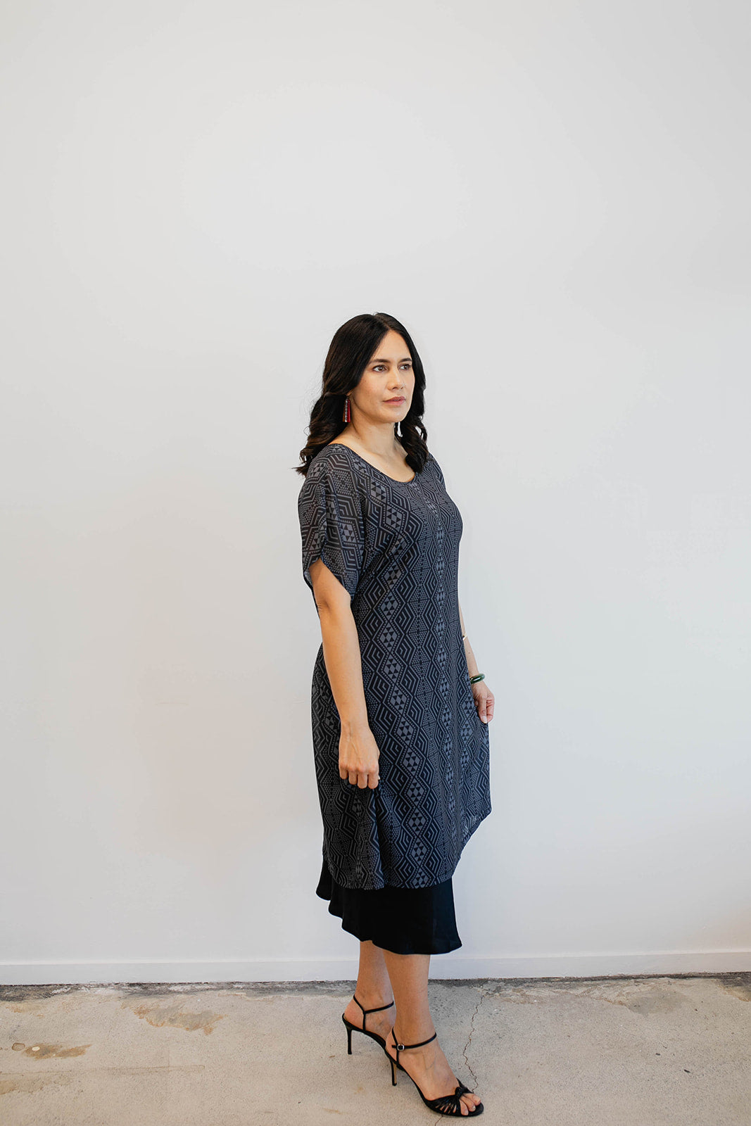 Pre Order Patere Chiffon Dress - Dark Grey