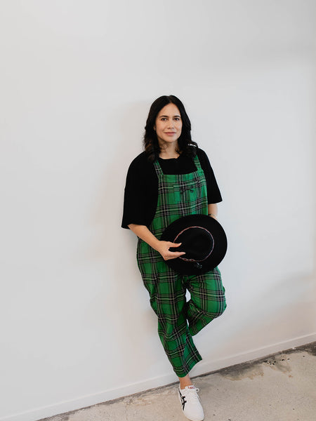 Tartan Overalls - Emerald