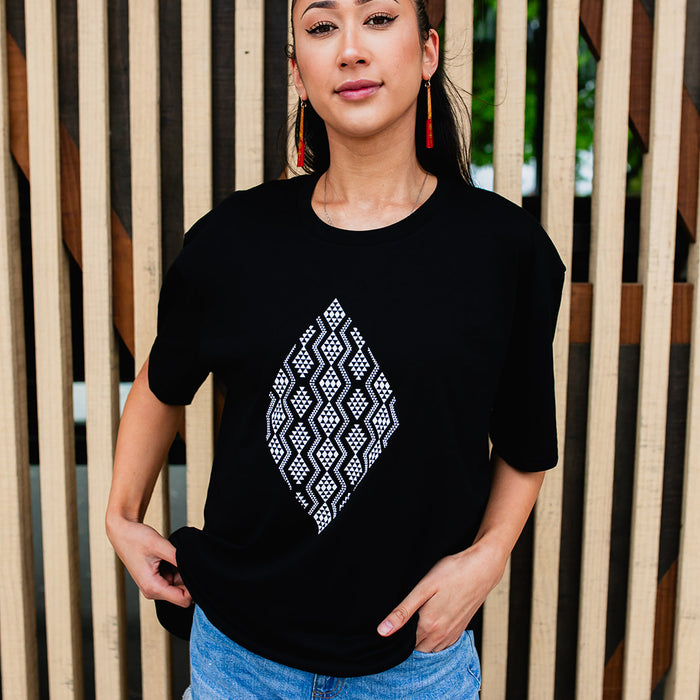 Taimana Print Tee - Black