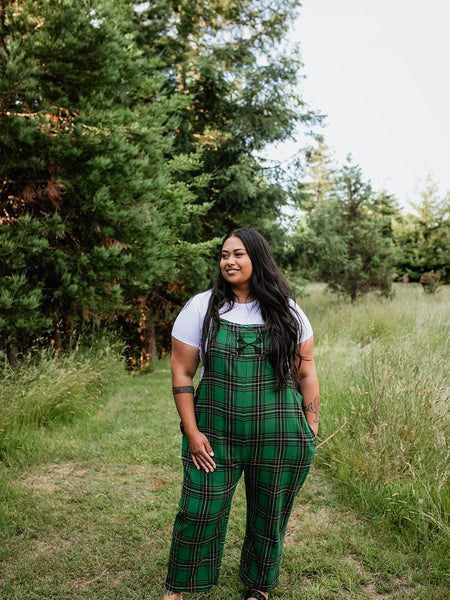 Tartan Overalls - Emerald