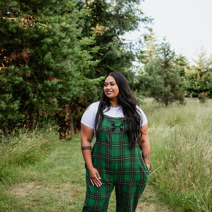 Tartan Overalls - Emerald