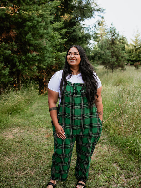 Tartan Overalls - Emerald