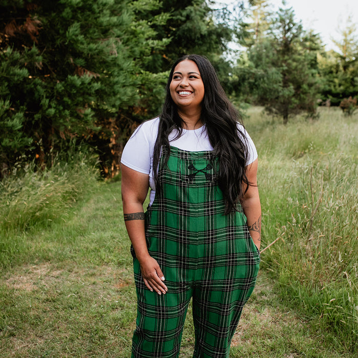 Tartan Overalls - Emerald