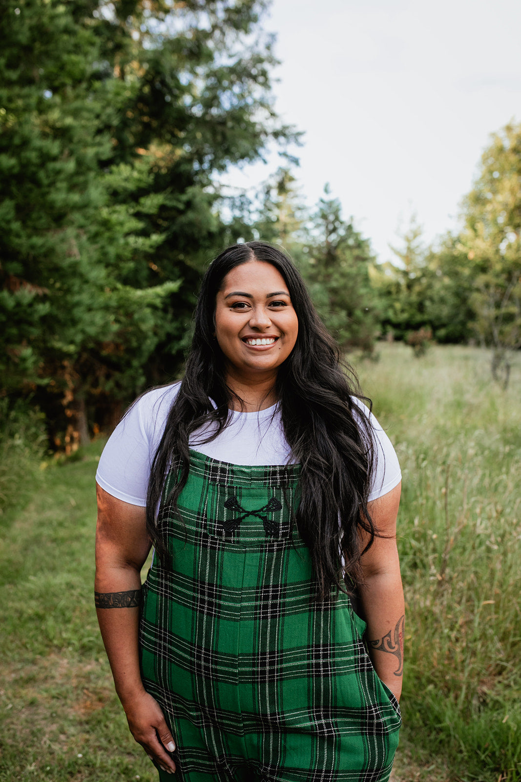 Pre Order Tartan Overalls - Emerald