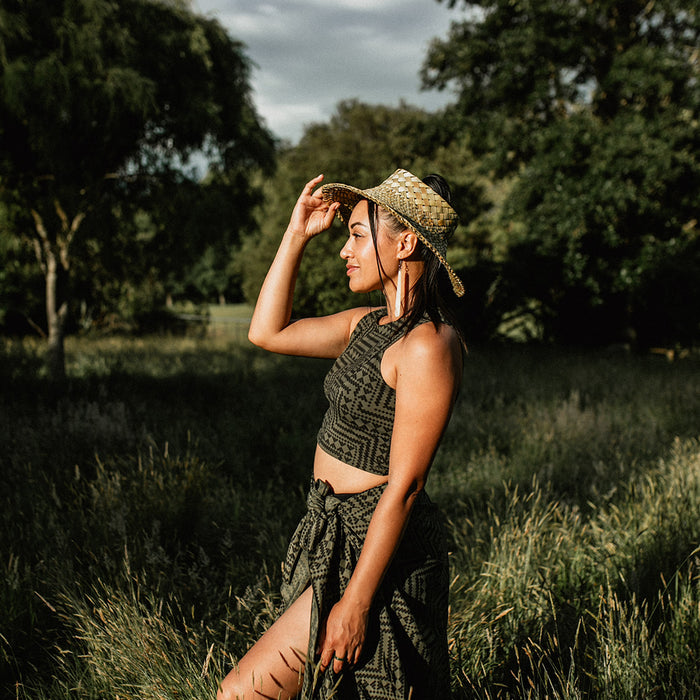 Papakirango Crop Top - Olive