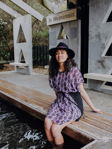 Aonui Tie Dress - Blush