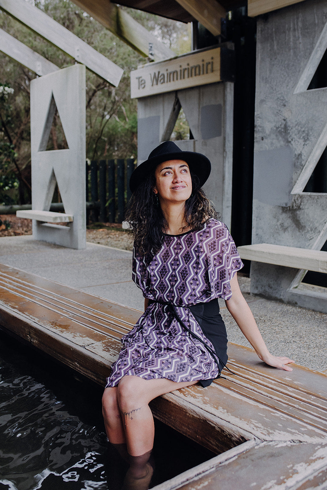 Aonui Tie Dress - Blush