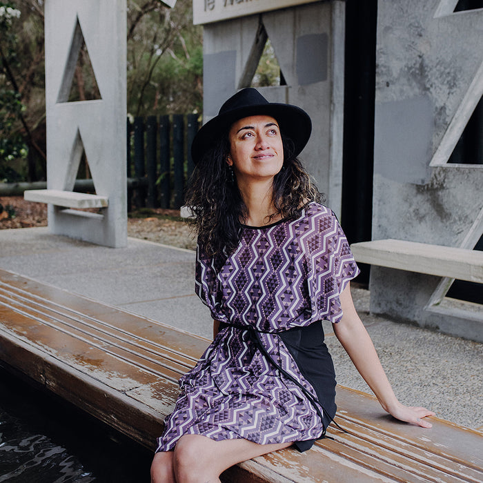 Aonui Tie Dress - Blush
