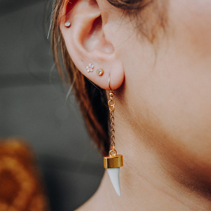Gold Plated Mako - 3cm Drop