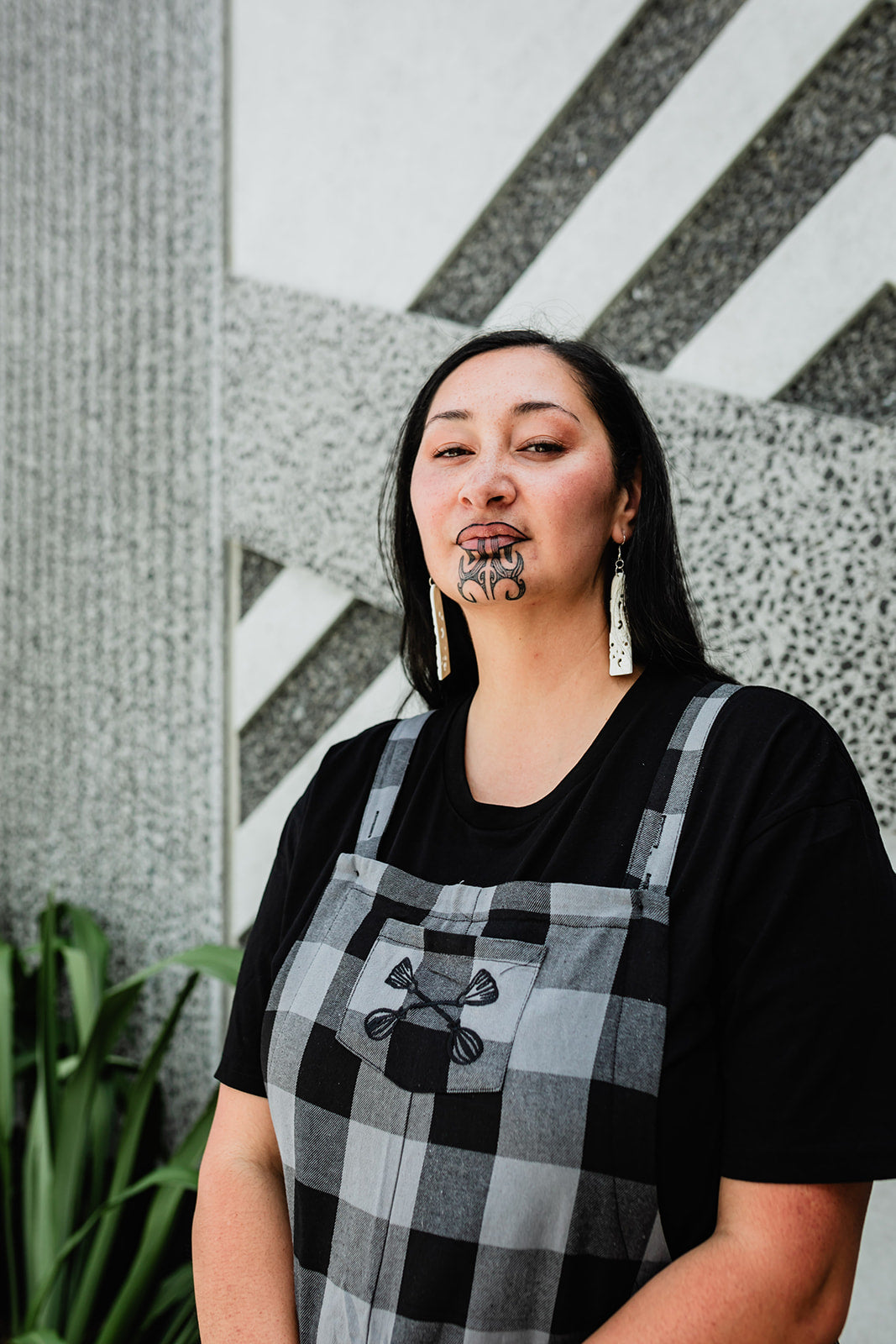 Tartan Overalls - Grey &amp; Black