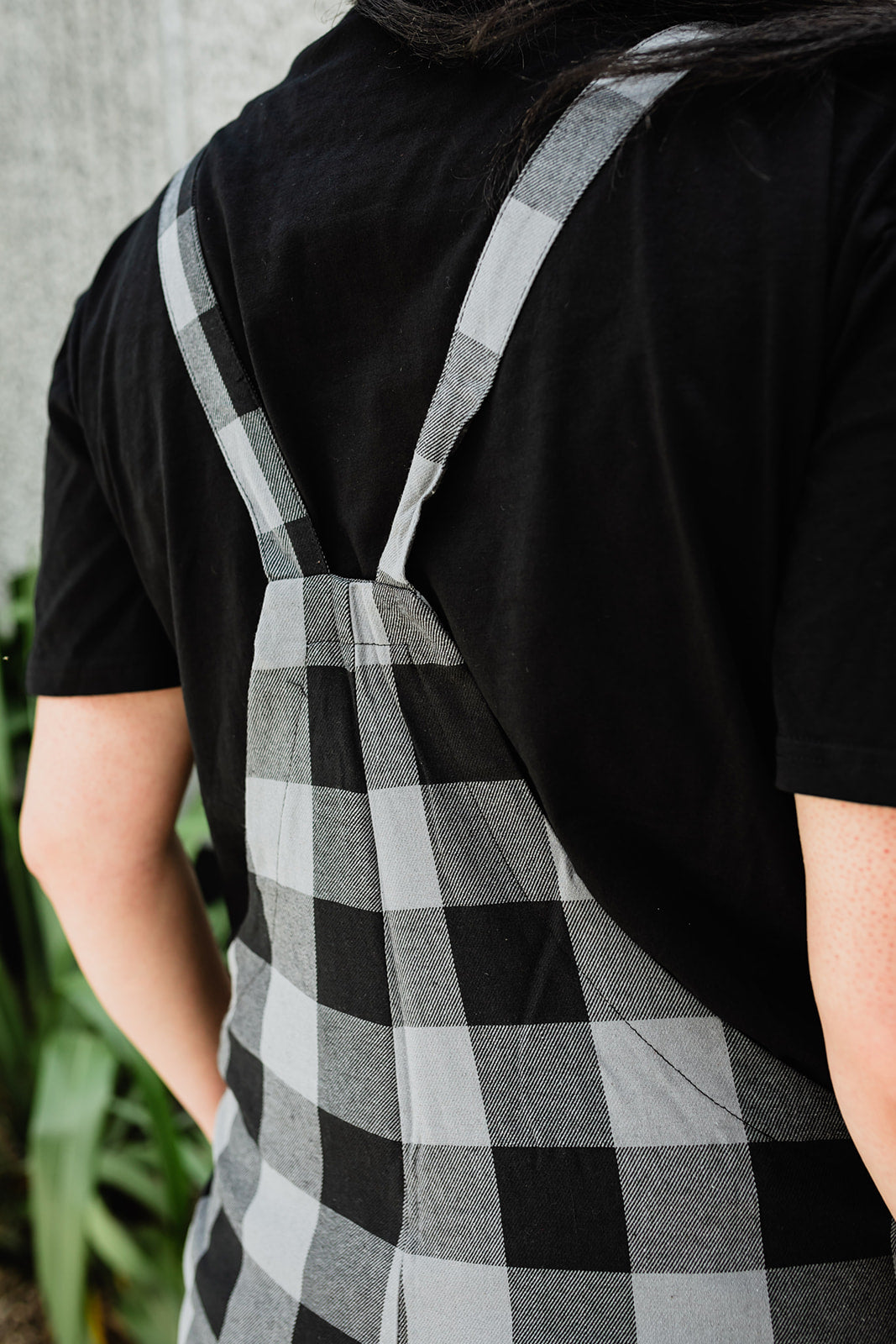 Tartan Overalls - Grey &amp; Black