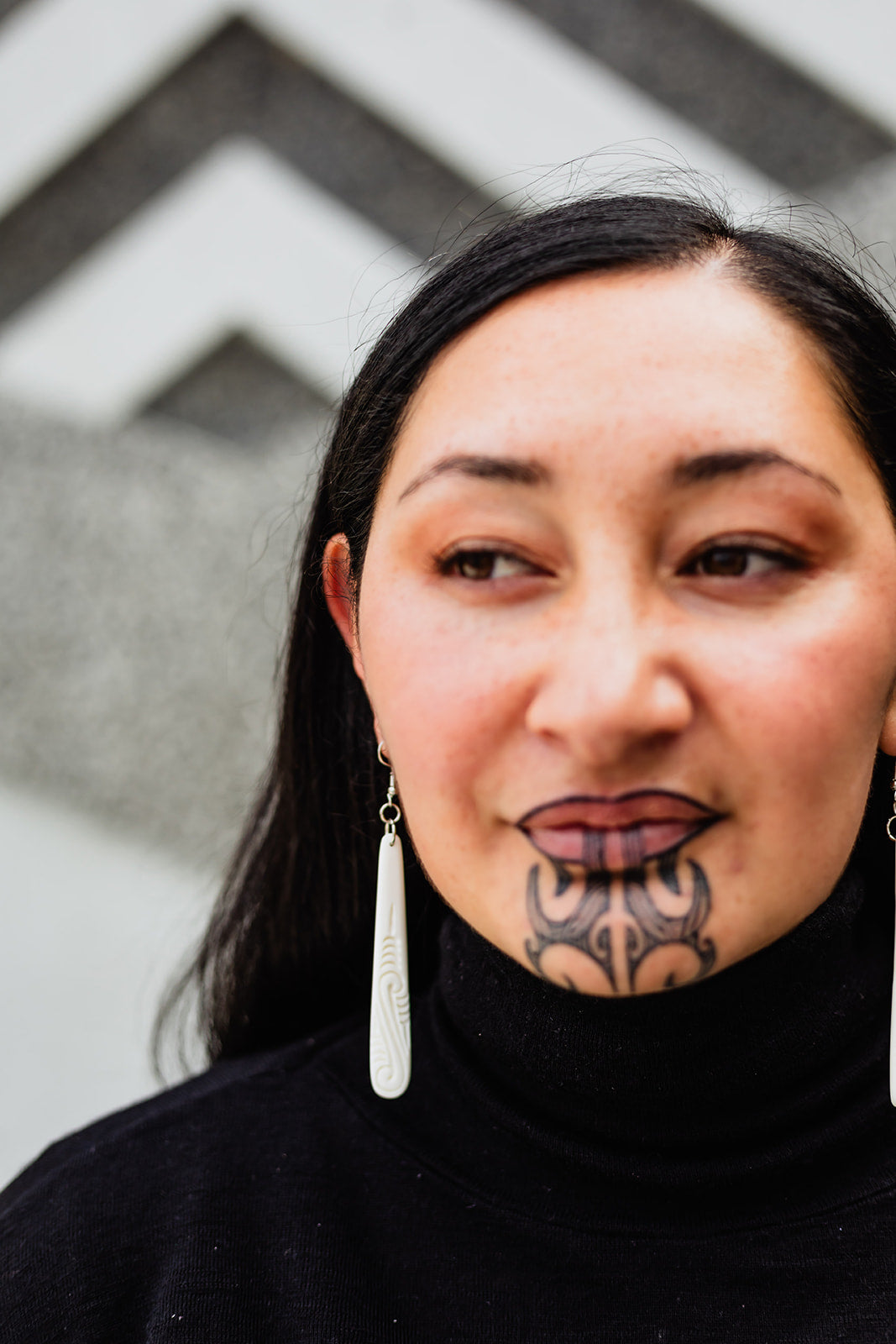 Bone Drop Earring - Medium