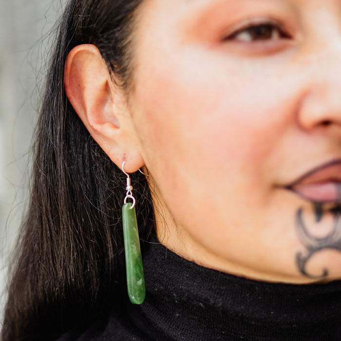 Greenstone Drop Earring - Small