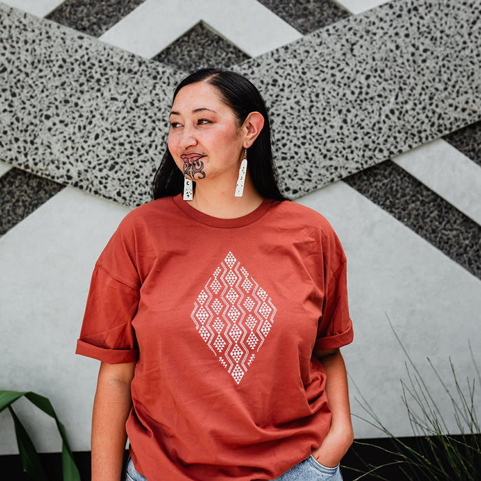 Taimana Print Tee - Clay