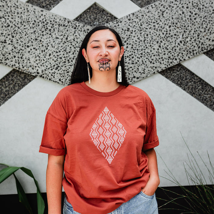 Taimana Print Tee - Clay