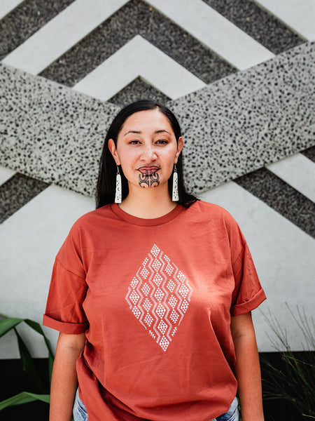 Taimana Print Tee - Clay