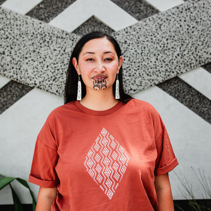 Taimana Print Tee - Clay