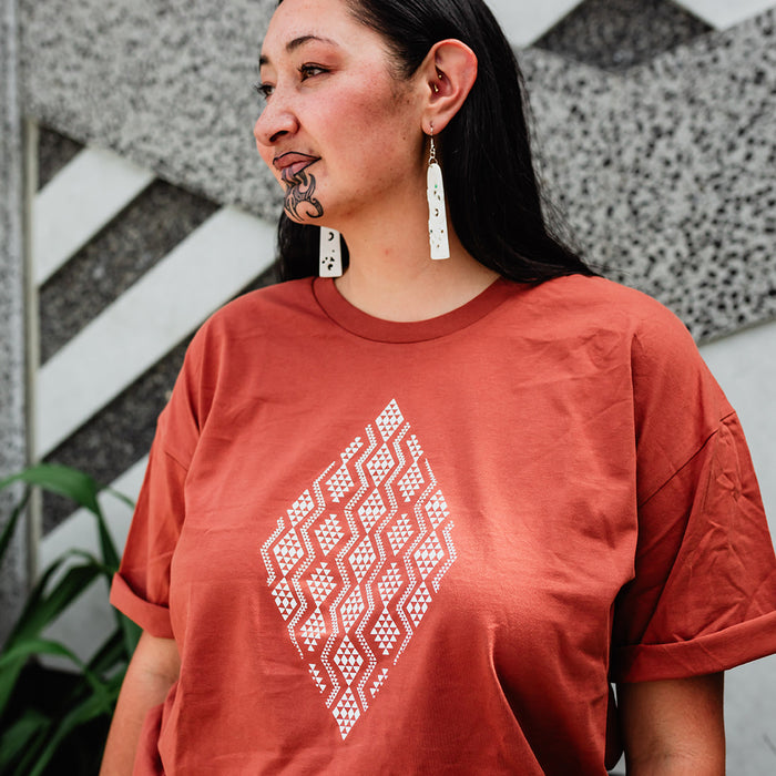 Taimana Print Tee - Clay