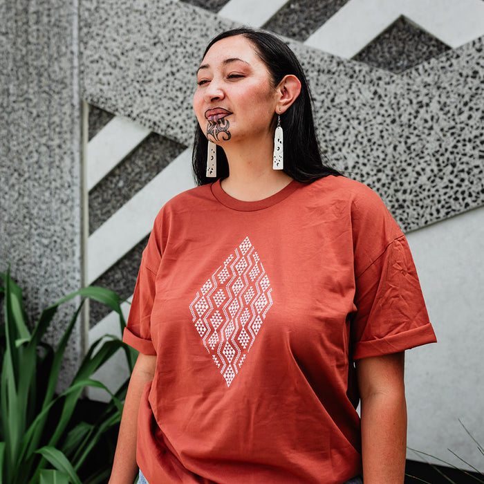 Taimana Print Tee - Clay