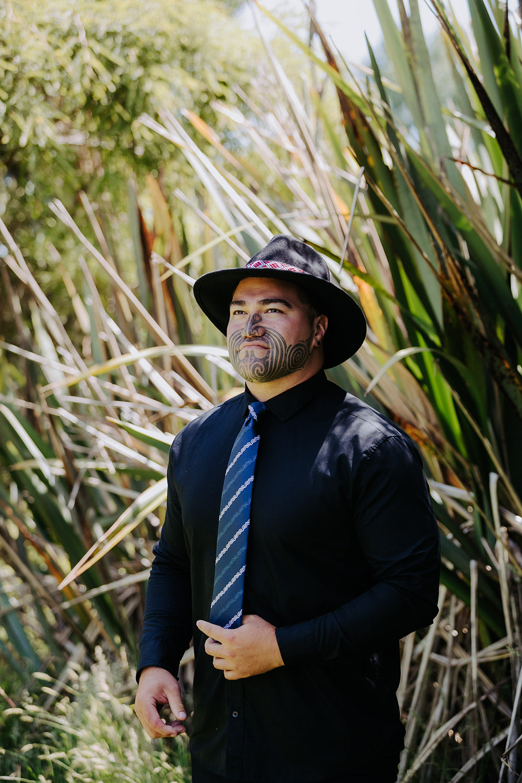 Navy Kowhaiwhai Necktie