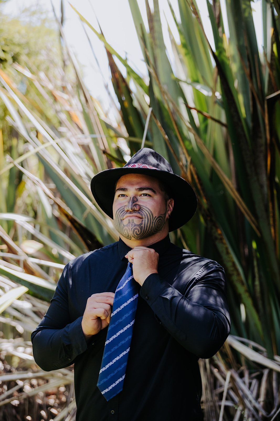 Navy Kowhaiwhai Necktie