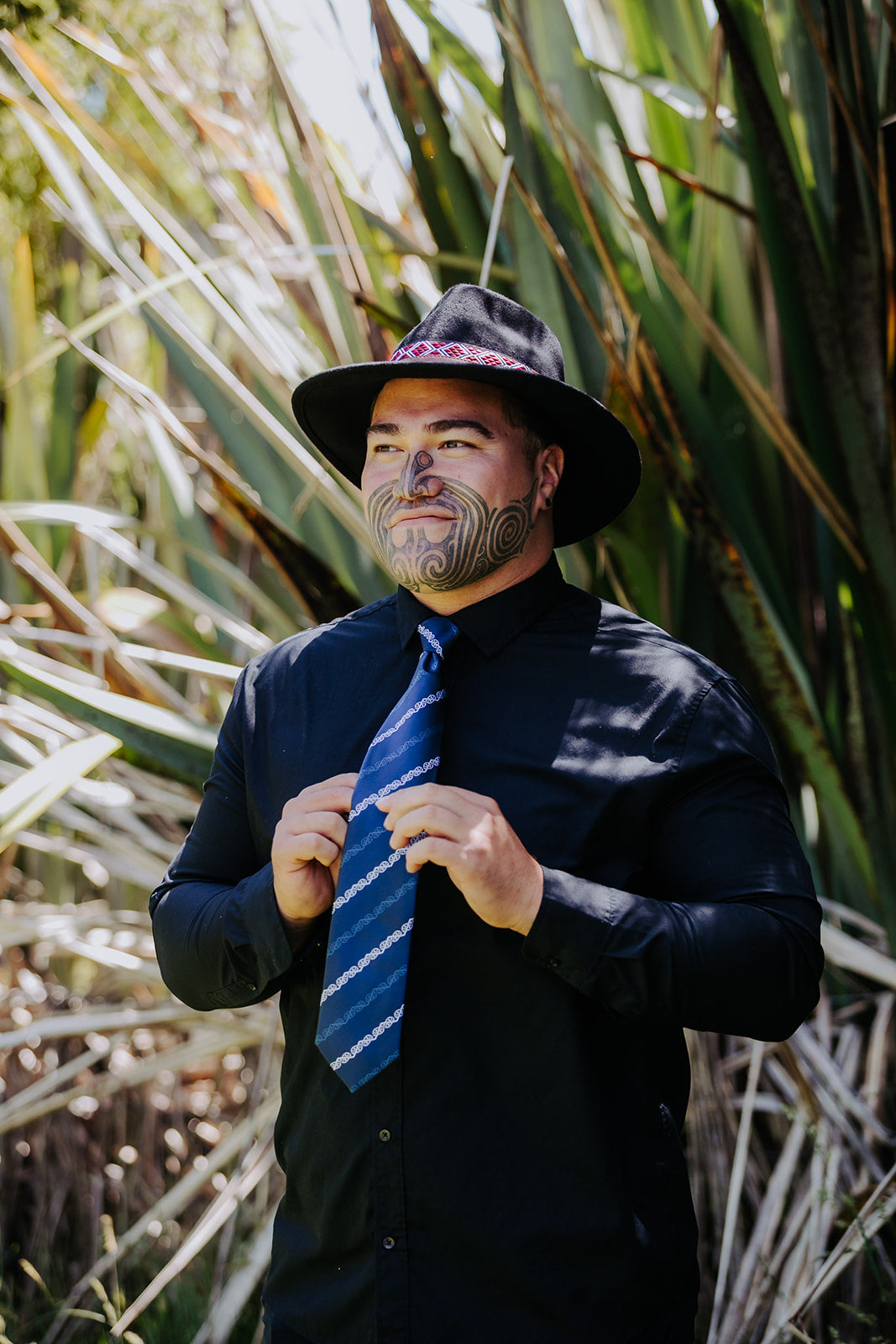 Navy Kowhaiwhai Necktie