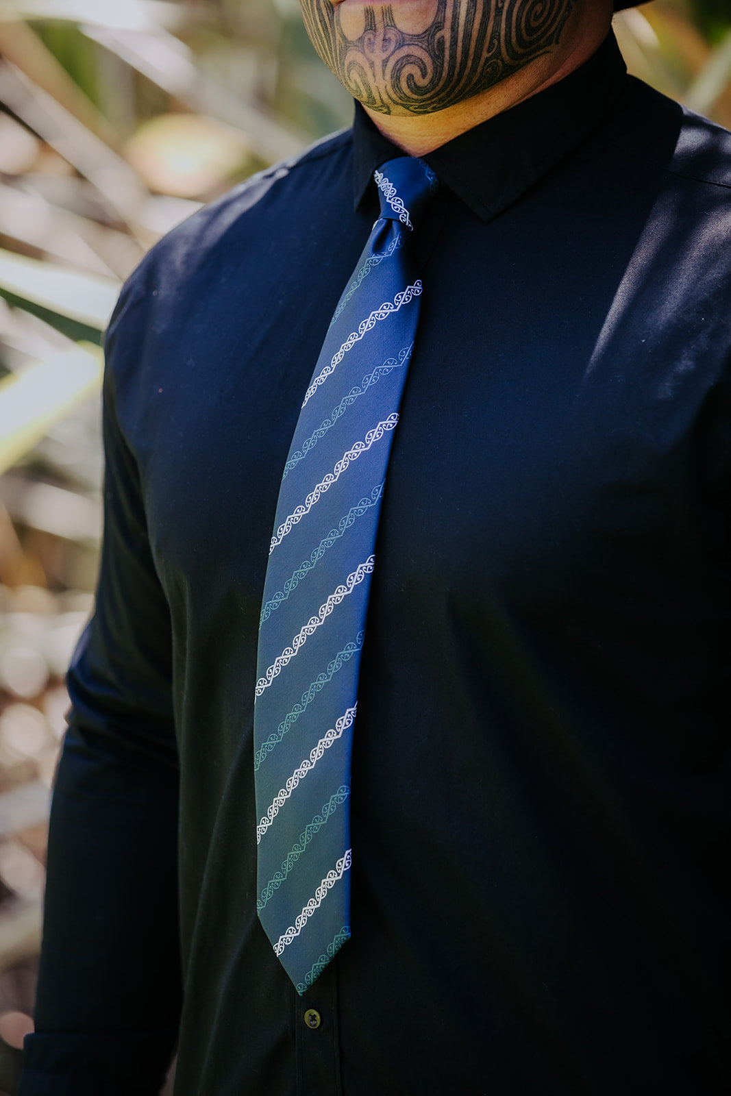 Navy Kowhaiwhai Necktie