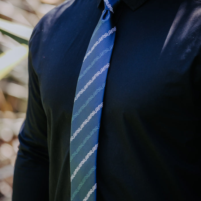 Navy Kowhaiwhai Necktie