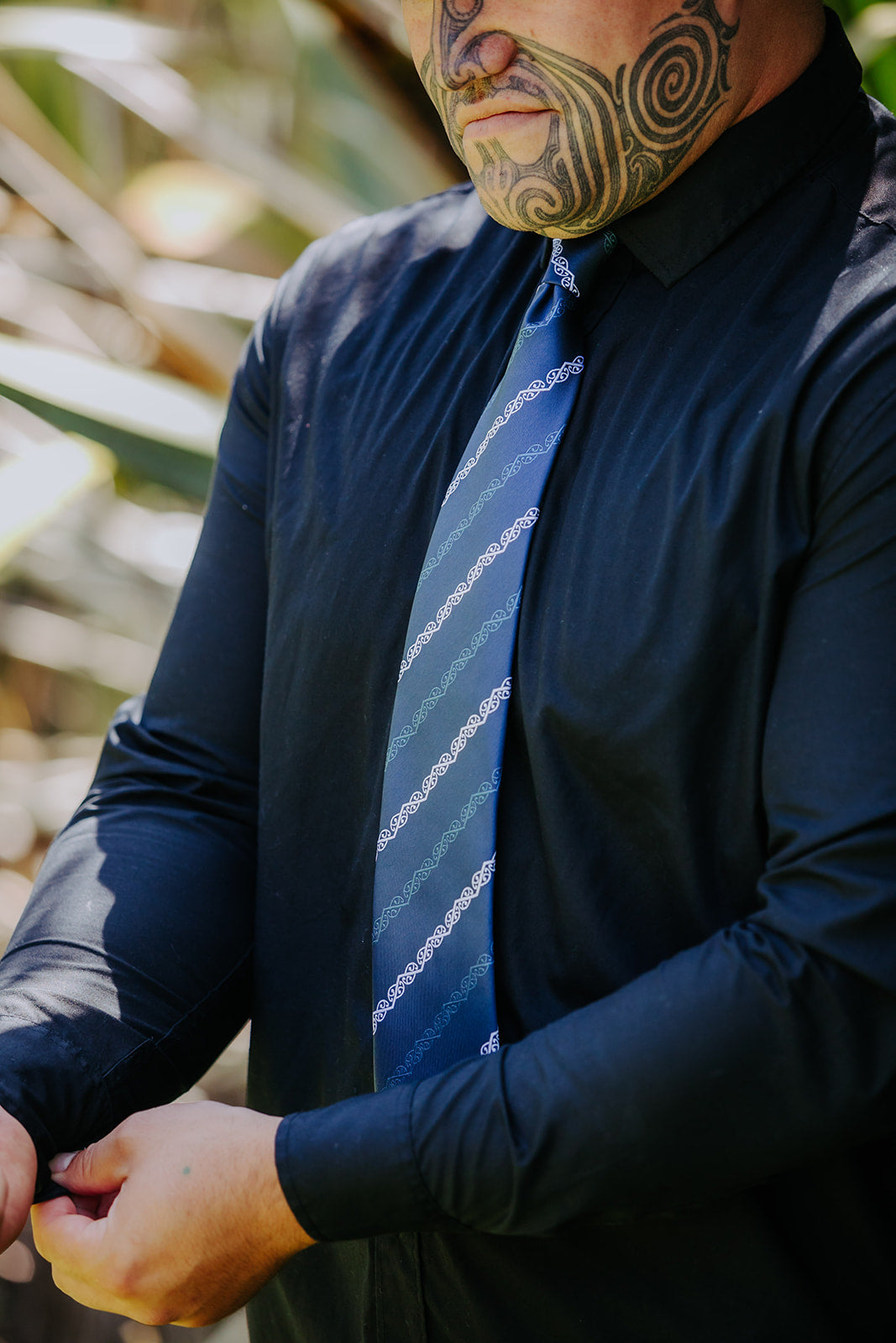 Navy Kowhaiwhai Necktie