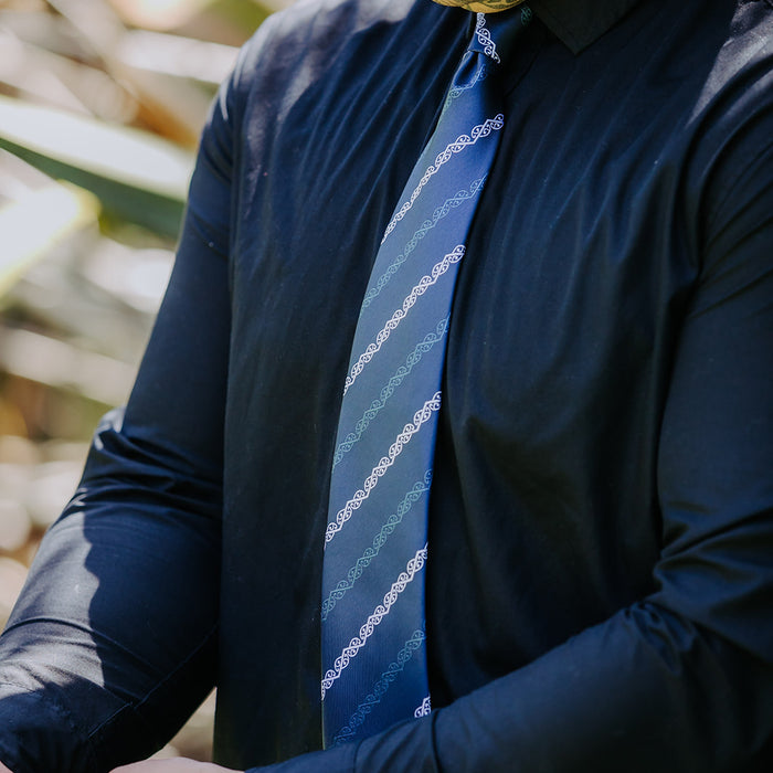 Navy Kowhaiwhai Necktie